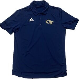 Adidas Georgia Tech GT Yellow Jackets Football Team Issue Polo Shirt Mens L